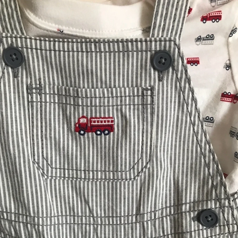 Fire Truck 2 piece Overalls